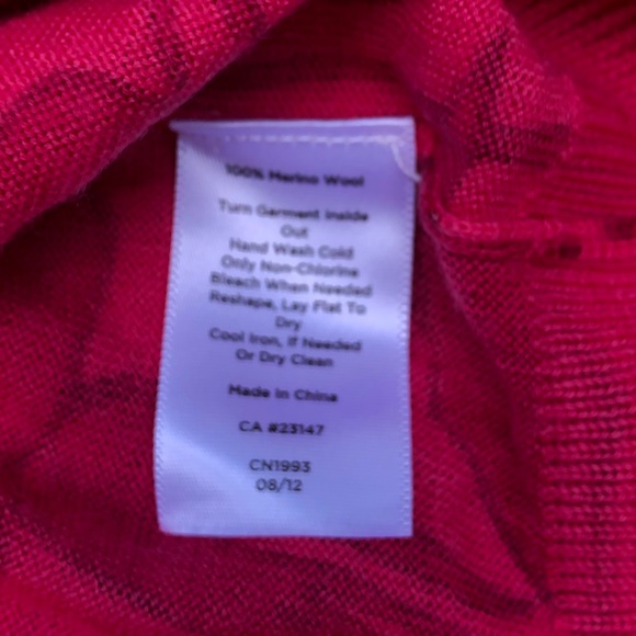 Talbots button cardigan in monochromatic pattern - Picture 3 of 4